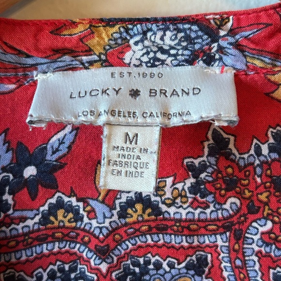 Lucky Brand 3/4 Sleeve Blouse - Picture 6 of 6